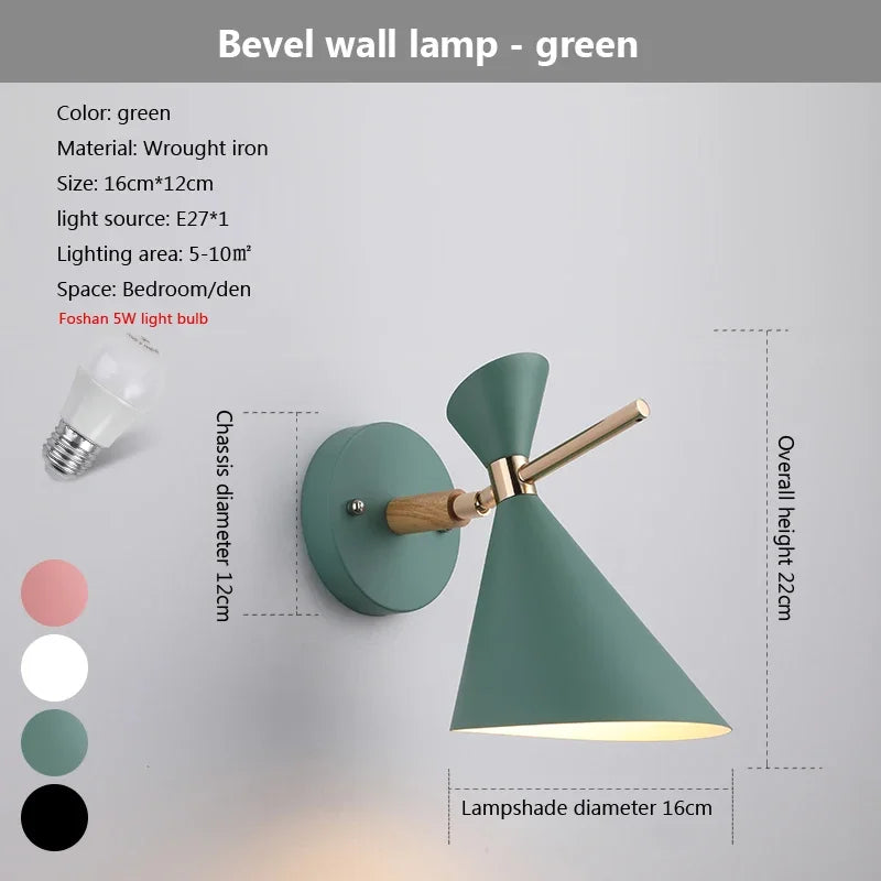 مصابيح جدارية LED قابلة للتعديل للقراءة من DecorBites™ - مصابيح ديكورية مستوحاة من الماكرون لتزيين الغرف المتنوعة