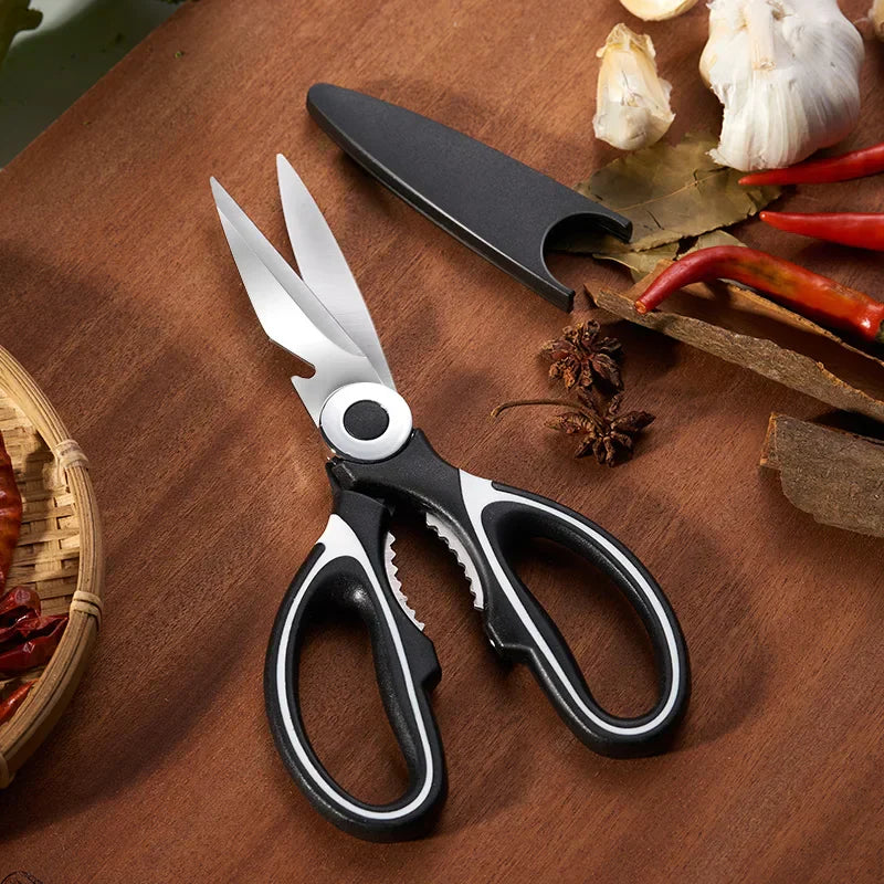 Ciseaux de cuisine DecorBites™ en acier inoxydable, multi-usage pour volaille, poisson et viande