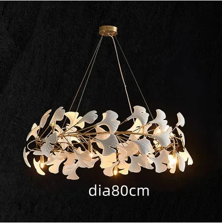 DecorBites™ Ginkgo Chandelier Villa Duplex Pendant Light for Living Room & Hotel Lobby
