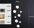 Modern Brushed Stainless Acrylic Multi-Head Pendant Light