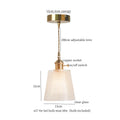 DecorBites™ Green Brass Glass LED Pendant Light for Kitchen Cafe Bar Loft Decoration