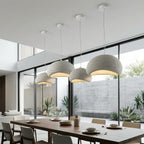 Wabi Sabi White Or Gray Sculpted Pendant Light