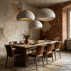 Nordic Wabi-Sabi White Or Gray Sculptural Pendant Light