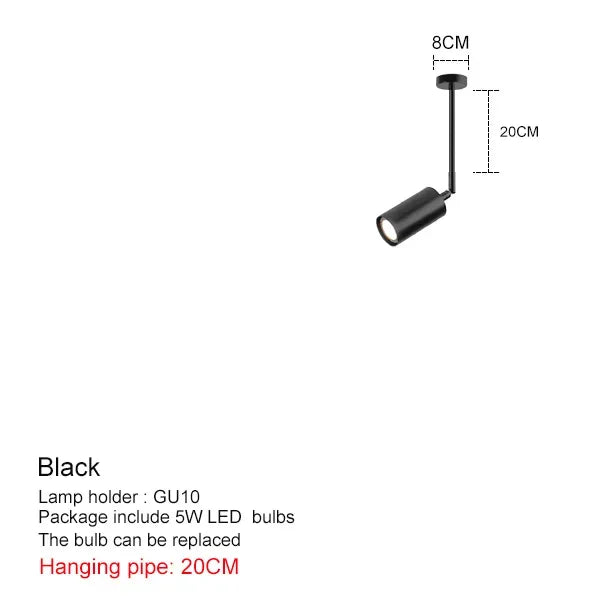 Nordic Adjustable Black or Brass Pendant Light