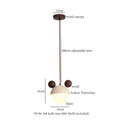 DecorBites™ Yellow Travertine LED Pendant Lights for Kitchen Island Bedroom Dining Table