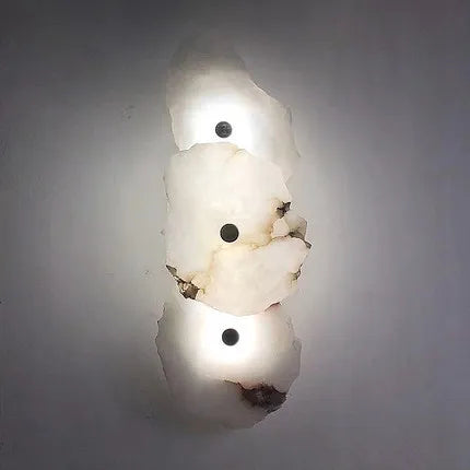 DecorBites™ Ivory White Marble Copper LED Ceiling Light Luxury Modern Fixture