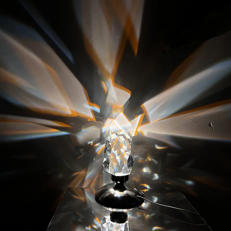 DecorBites™ Crystal Diamond Table Lamp for Luxury Home Decor & Night Lighting