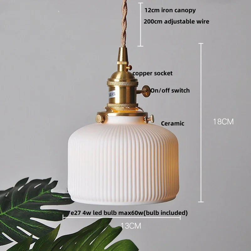 DecorBites™ Ceramic Flower LED Pendant Lamp, Nordic Modern Kitchen Lighting