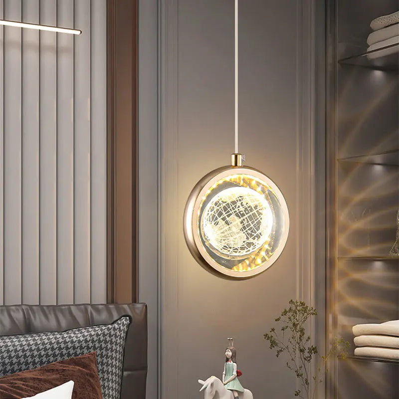 DecorBites™ Crystal Ball Chandelier - Luxury Pendant Light for Bedroom and Living Room