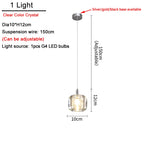 Modern Nordic Crystal Cluster Pendant Light