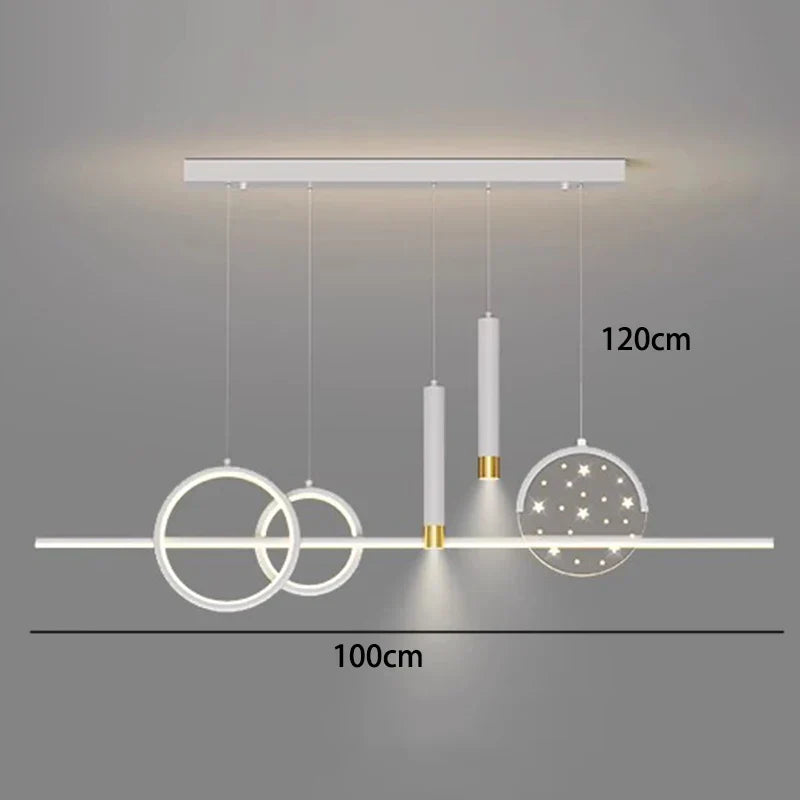 ثريات DecorBites™ LED المتدلية لغرف المعيشة والطعام العصرية