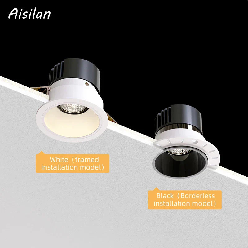 DecorBites™ 12W Anti-glare Recessed Downlight Spotlights Ra97 Indoor Lamp for Living Room