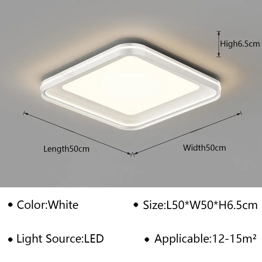 DecorBites™ Geometric LED Ceiling Lamp Chandelier for Living Dining Room Study Bedroom Aisle Balcony
