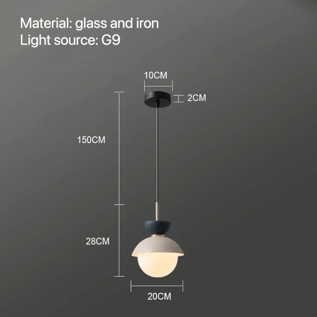 DecorBites™ Glass Ball Pendant Lamp: Modern Nordic Light Fixture for Home Decor, Kitchen, Dining, Bedroom