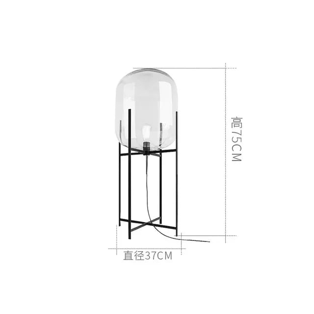 DecorBites™ Glass Ball LED Floor Lamp - Postmodern Scandinavian Design
