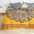 DecorBites™ Cotton Mandala Leisure Blanket - Soft Double Nap Bedspread & Sofa Towel