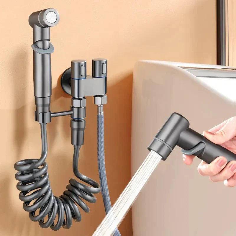 DecorBites™ Hygienic Bidet Sprayer with Double Outlet Valve and Shower Head