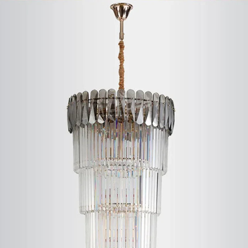 ثريا قلادة LED كريستالية من DecorBites™ لديكور المنزل العصري.
