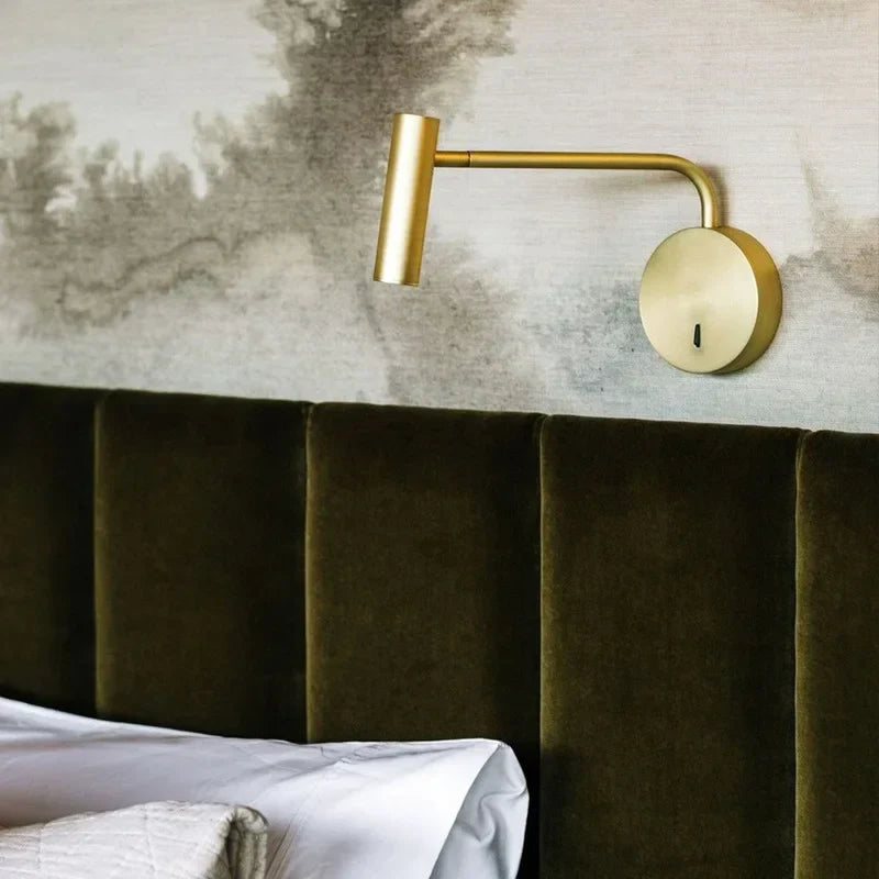 DecorBites™ Enna LED Dimmable Floor Lamp in Gold/Black/White for Minimalist Home Decor