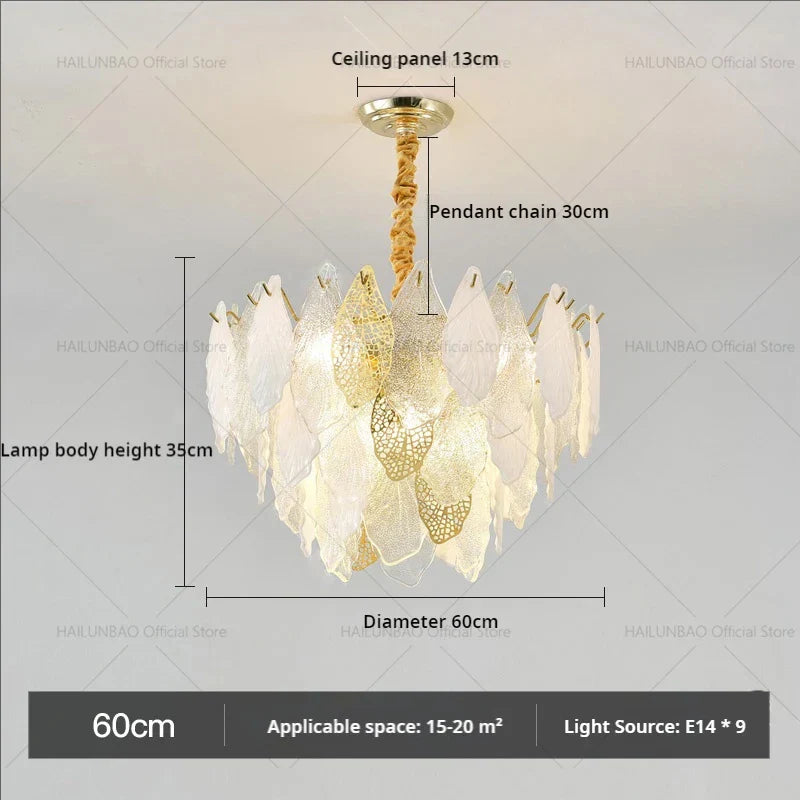 DecorBites™ French Crystal Chandelier for Elegant Living Room, Bedroom, or Restaurant