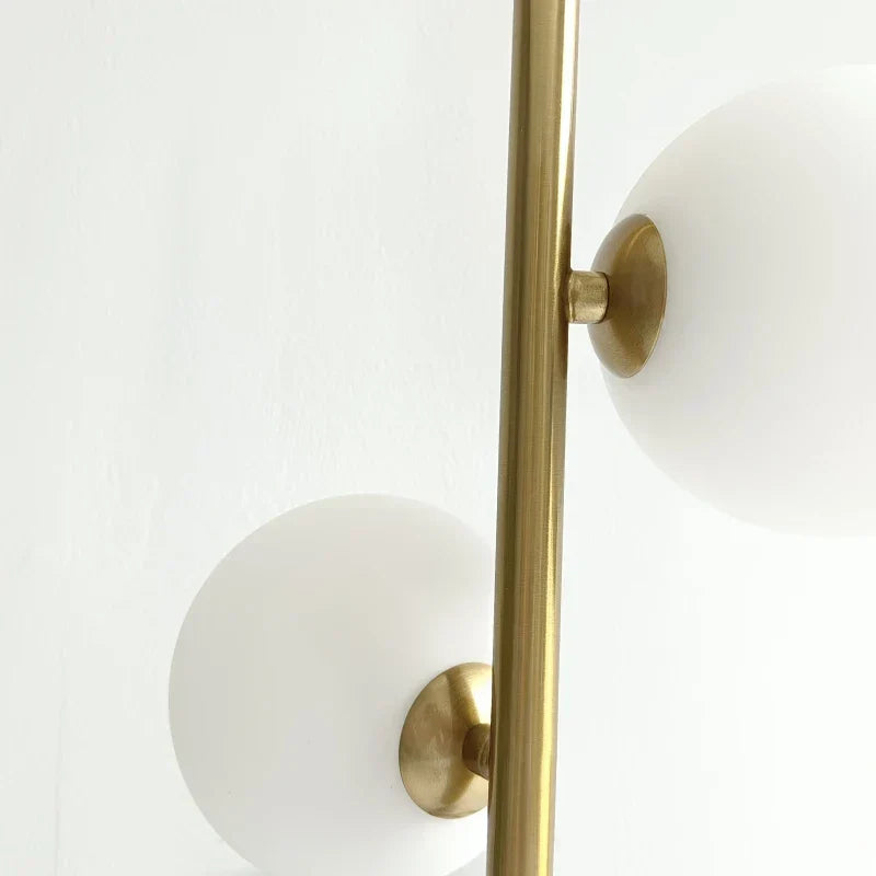 DecorBites™ Brass/Black Glass Ball LED Pendant Lights Modern Bedroom Living Room Hanging Lamps