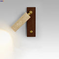 DecorBites™ Copper LED Wall Lamp: Modern Nordic Style Mirror Light with Travertine Switch