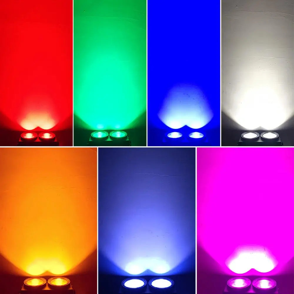 DecorBites™ 200W COB LED Par Audience Blinder Light RGBWA UV 6IN1 Strobe Wash Disco Dj