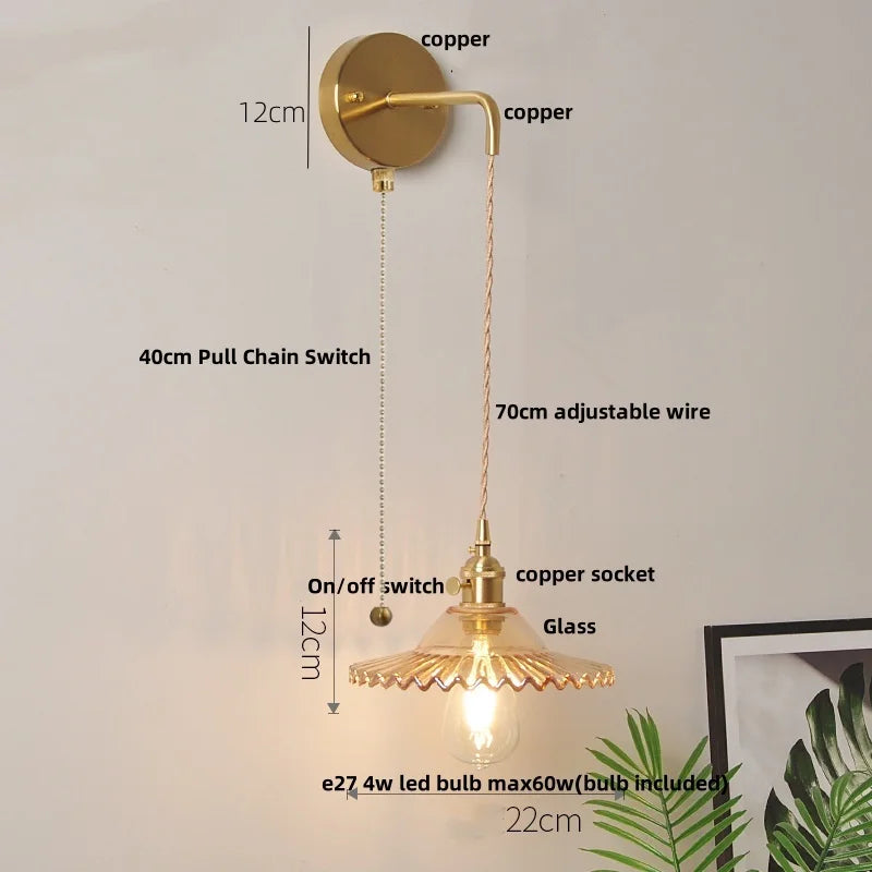 أضواء جدارية ليد DecorBites™ بمفتاح زجاجي أخضر للمطبخ وغرفة النوم وغرفة المعيشة