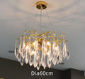 ثريا DecorBites™ Gold LED فرع إضاءة لغرفة المعيشة، غرفة النوم، الفنادق - مصباح معلق عصري فاخر من الألومنيوم