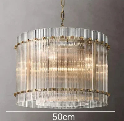DecorBites™ ثريا كريستال حلقية مزدوجة الطبقات ذهبية لإضفاء الأناقة في كل غرفة