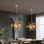 Nordic Stainless Steel 3-Light Pendant Lamp, Gold/Silver