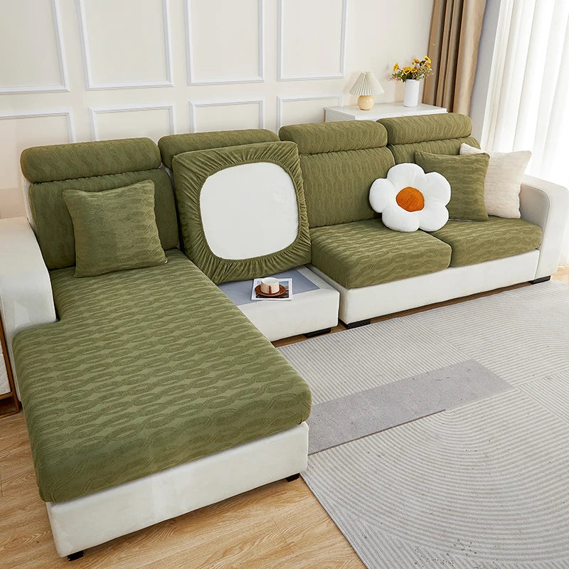 DecorBites™ Jacquard Sofa Seat Cover Furniture Protector Stretch Washable Slipcovers