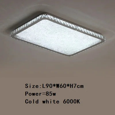 DecorBites™ Crystal Round Ceiling Lamp Elegant LED Lighting for Bedroom & Living Room