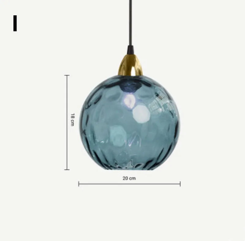 DecorBites™ Glass Ball Lustre Pendant Lights - Modern Nordic Design for Kitchen, Bedroom, or Restaurant