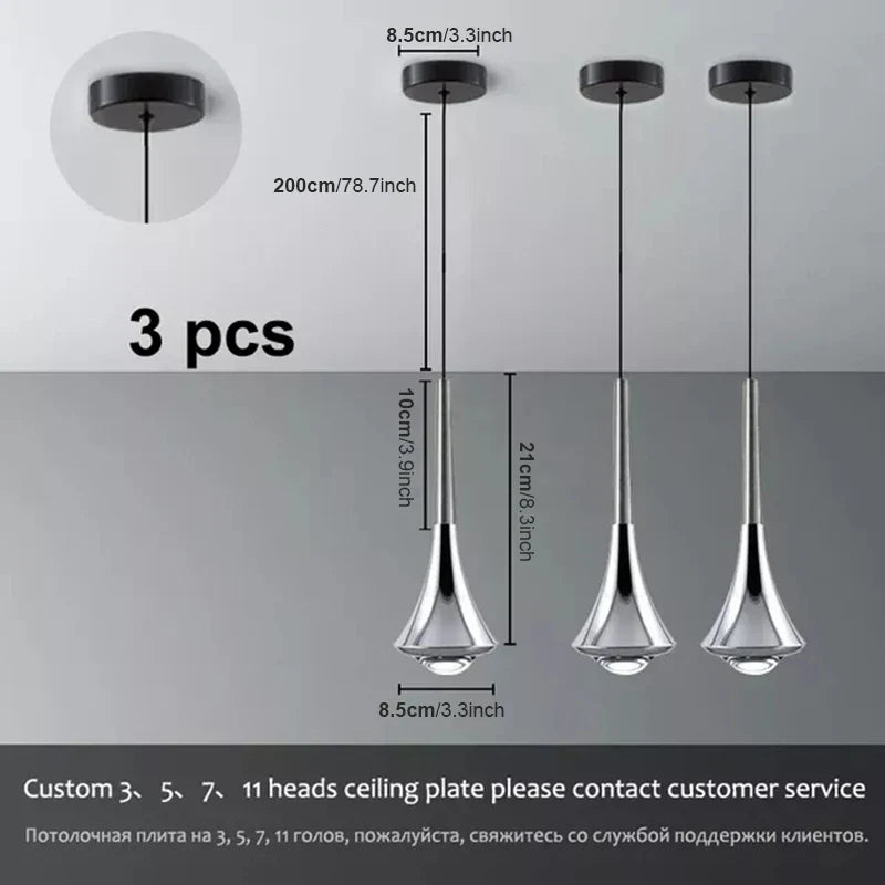 DecorBites™ Lodes Rain Pendant Lamp LED Light Danish Design Bedroom Living Room Decor