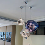Nordic Lava Pendant Light in Plated PVC Finish