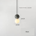 Nordic Glass Pendant Light With Iron Finish