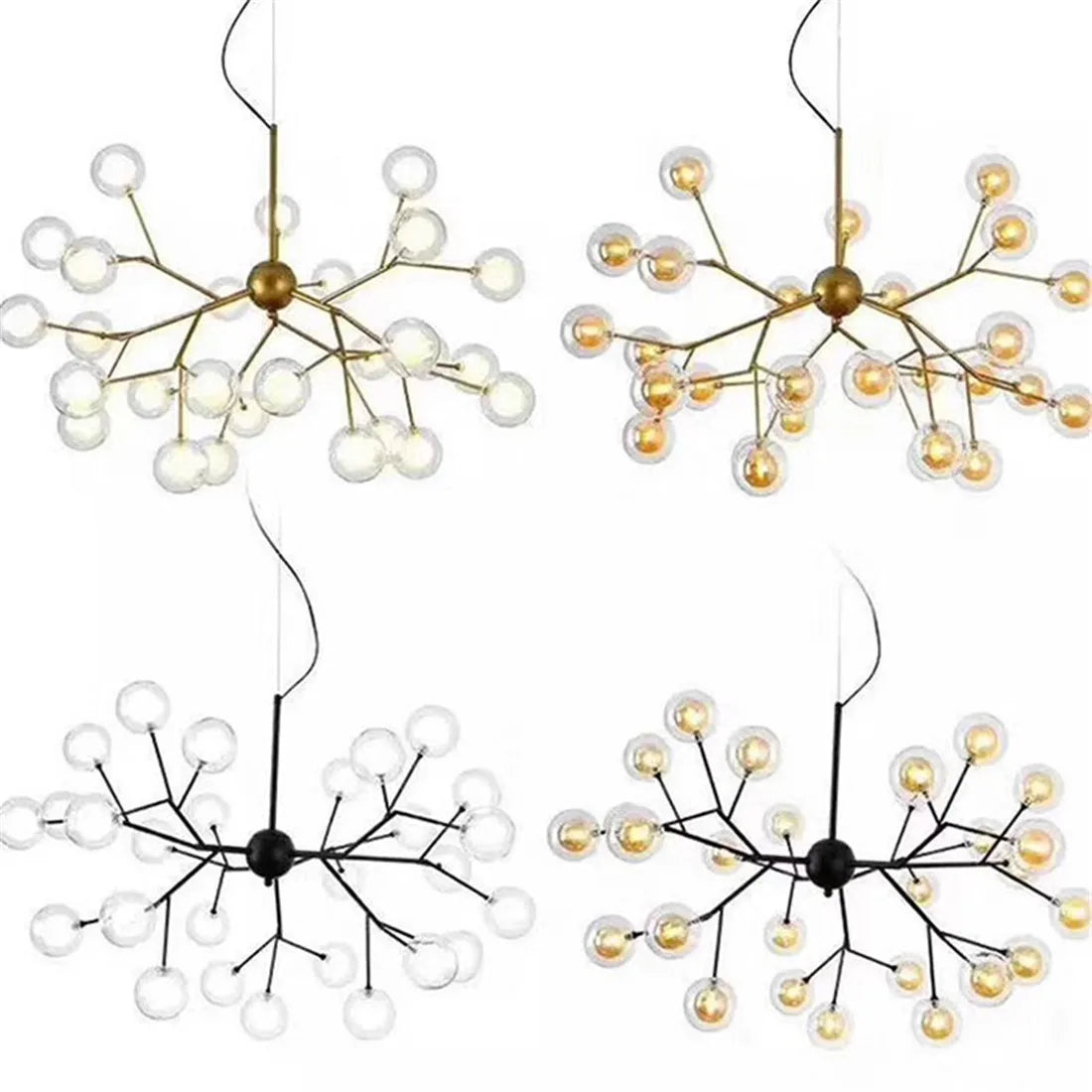 DecorBites™ 1/4/8pcs Pack 1cm Opening G4 Glass Shade Replacement Globes for Chandelier