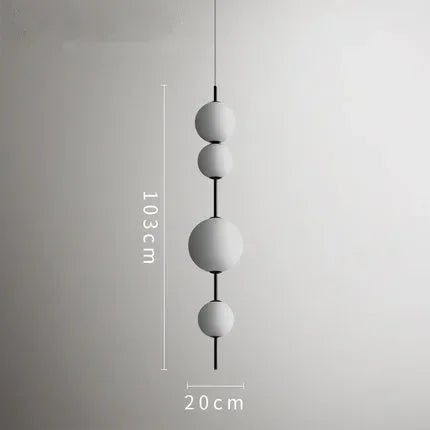 مصباح قلادة زجاجي كروي LED من DecorBites™ للمطاعم الحديثة والمقاهي وغرف النوم والمطابخ