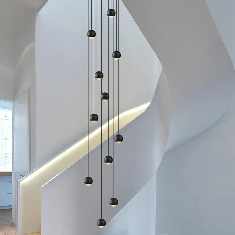 ثريا معدنية من Globe Lens من DecorBites™ لغرفة المعيشة والمطبخ وغرفة النوم والمقهى والسلالم والفيلا