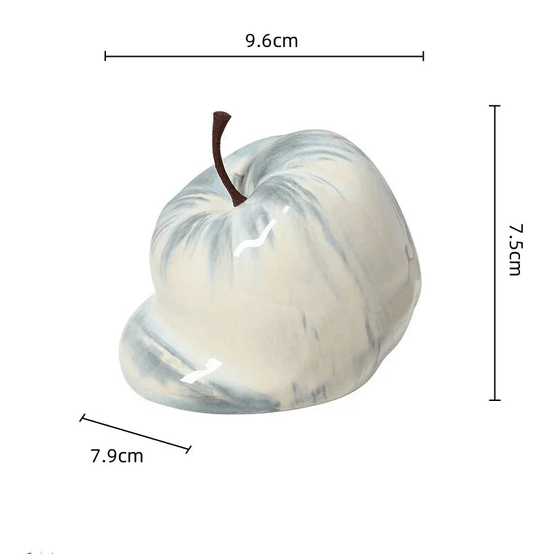 DecorBites™ Abstract Melting Apple Ceramic Ornaments Home Decor Handicrafts