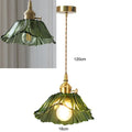 Nordic Vintage Flower Glass Pendant Light