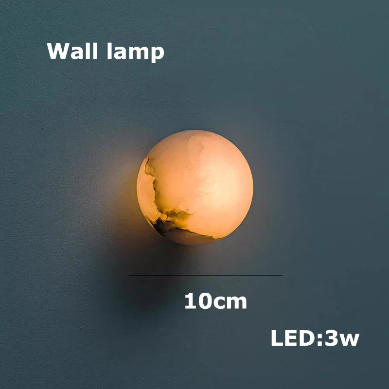 ثريا DecorBites™ Geometry Marble LED لغرفة المعيشة وجزيرة المطبخ