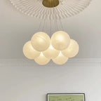 Nordic White Glass Globe Cluster Pendant Light