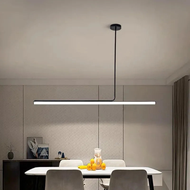 Nordic Long Strip Metal Pendant Light