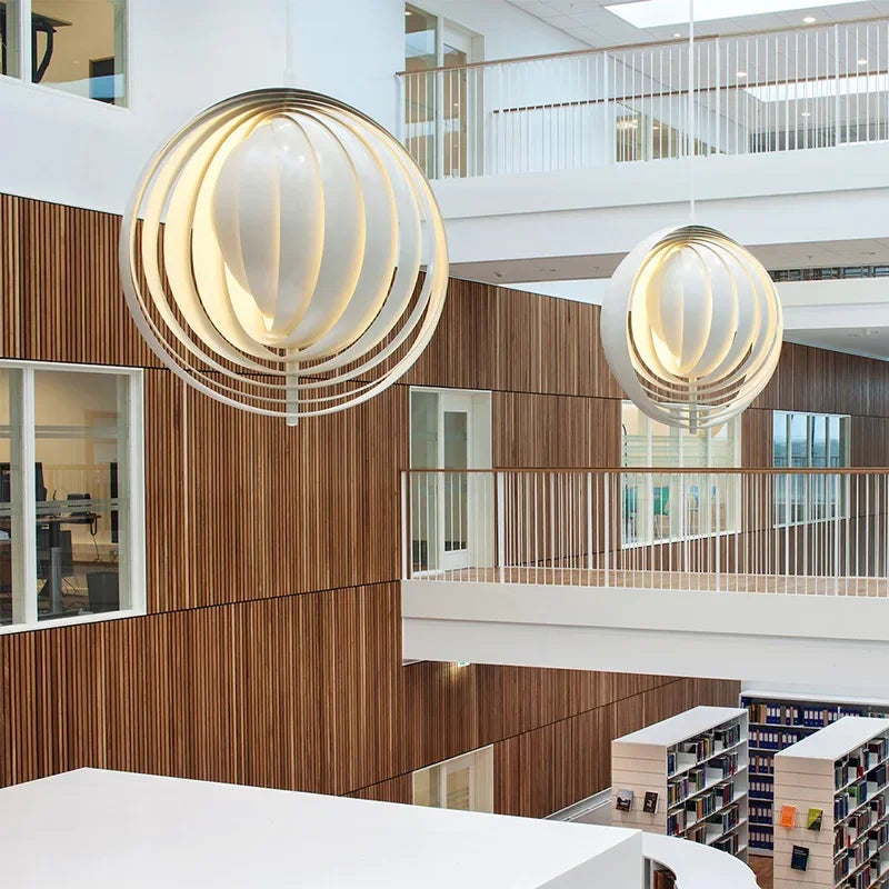 ثريا DecorBites™ Designer Moon LED مصابيح تعليق فنية إسكندنافية