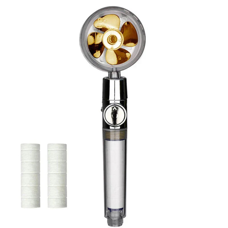 DecorBites™ 3-Function High Pressure Water Saving Spa Shower Head with Switch Button