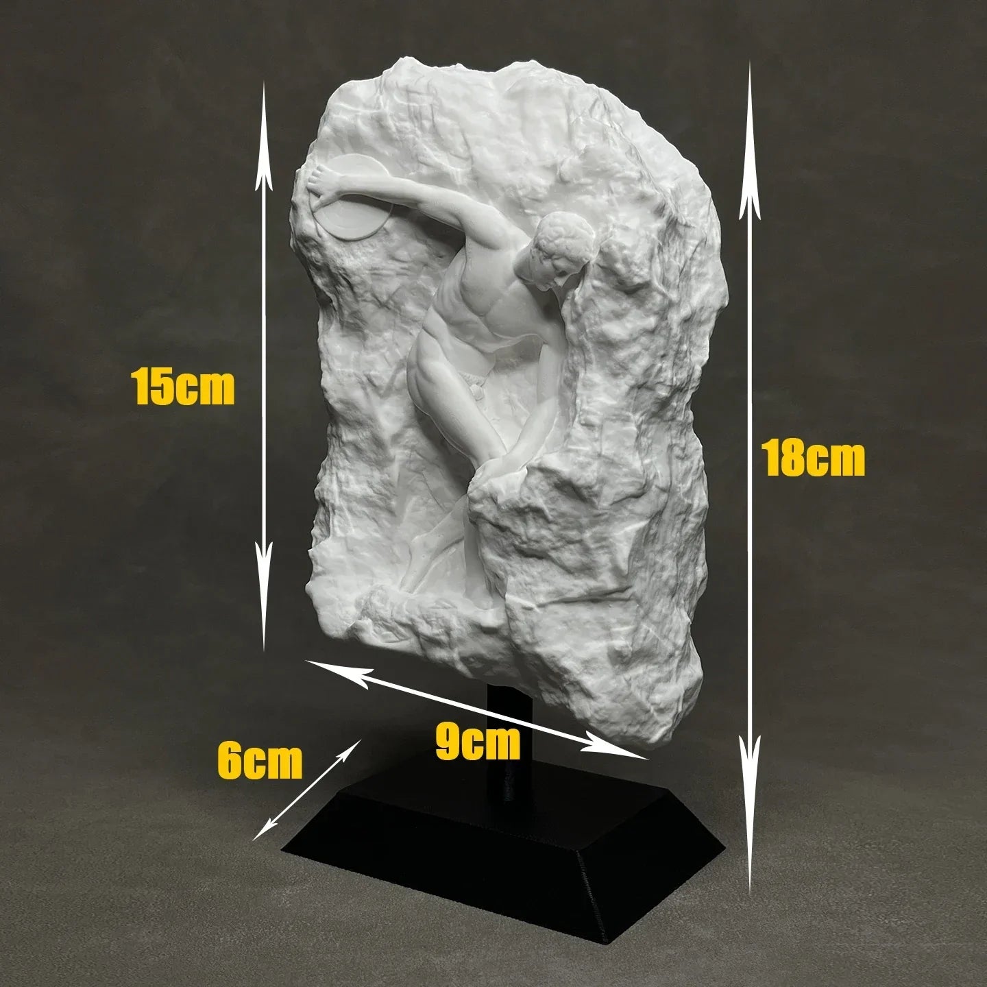 DecorBites™ Discus Throwing Nude Sculpture Home Decor Figurine