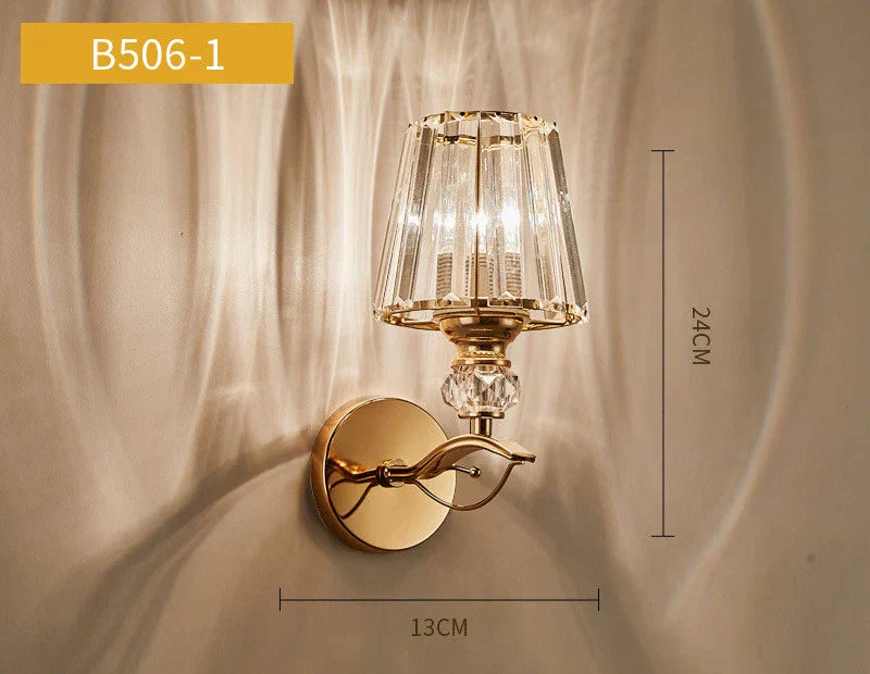 DecorBites™ Crystal LED Wall Lamp for Home Decor - Modern Sconce Light Fixture for Living Room & Bedroom