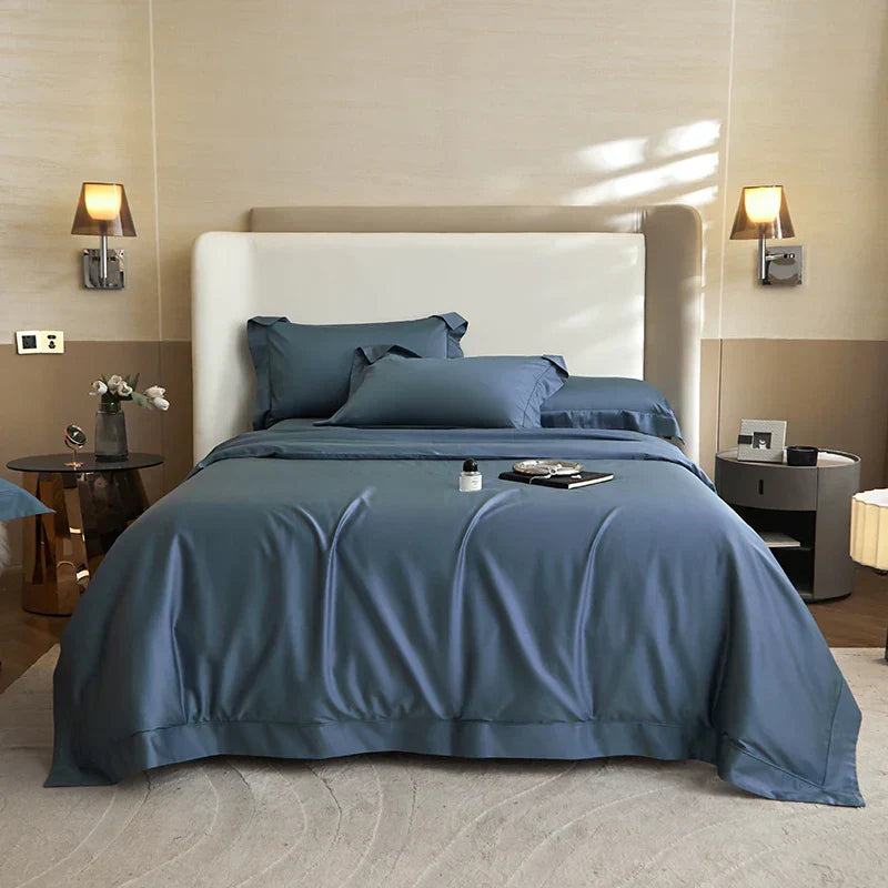 DecorBites™ 1400TC Pima Cotton Cozy Bedding Set: Soft, Breathable, Queen King Size Duvet Cover, Sheet, Pillowcases